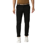 Thomas Scott Mens Solid Slim Fit Trouser Coal Black