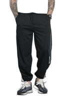 The Indian Garage Co Mens Loose Fit Self Design Knitted Joggers