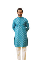 Jompers Mens Floral Printed Kurta Churidar Set