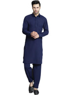 Jompers Mens Solid Pathani Kurta With Salwar