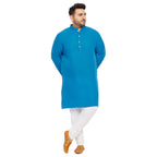 Bigbanana Plus Size Men'S Regular Fit Kurta (Ullas-Sky Blue,Sky Blue,7Xl)