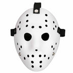 CASACLAUSI Mask Cosplay Halloween Costume Mask Prop Horror Hockey Pure White