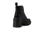 Dr. Martens Women's Jesy 6 Tie Boot Fashion, Black Sendal, 7
