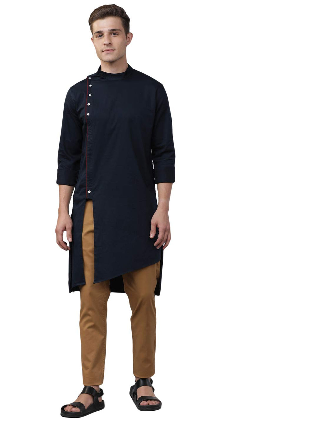 The Indian Garage Co Mens Cotton Slim Kurta