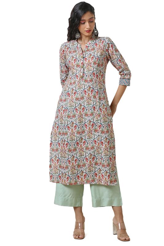 Soch Women Linen Ethnic Regular Kurta (