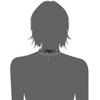 OIDEA Halloween Cosplay jewelry Womens Gothic Leather Choker Collar Necklace,Ring Feather,Skull Pendant Punk Rock Necklace, Hall