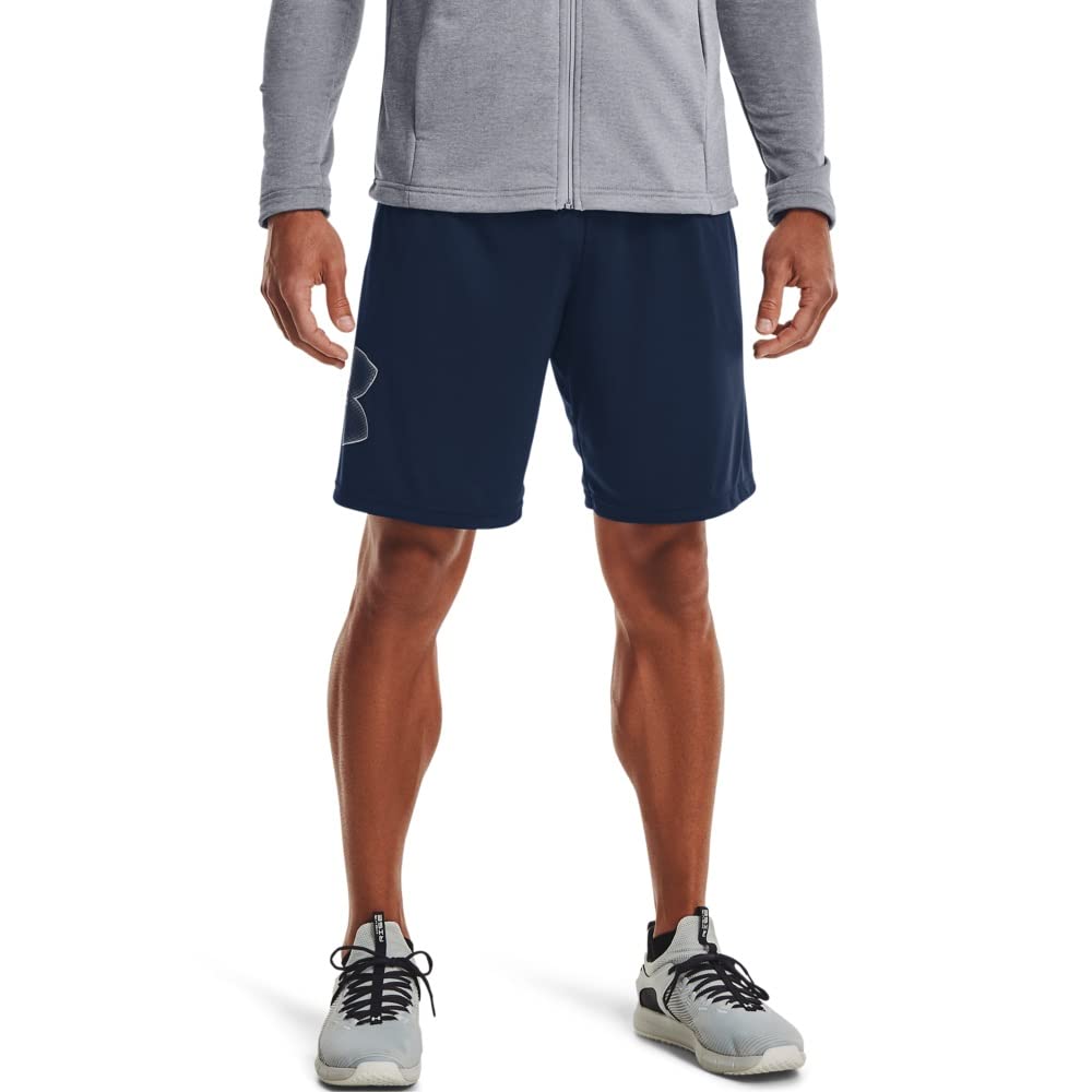 Under Armour Men's Tech Graphic Shorts , Academy Blue (409)/Steel, X-Small