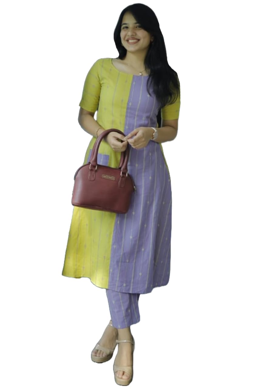 ANNI DESIGNER Womens Rayon Blend Straight Printed Kurta with Pant (MANOHAR Multi_XL_Multi_X-Large) Multicolour