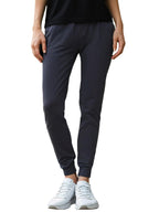 Bewakoof Womens Solid Cotton Blend Slim Fit Zipper Joggers