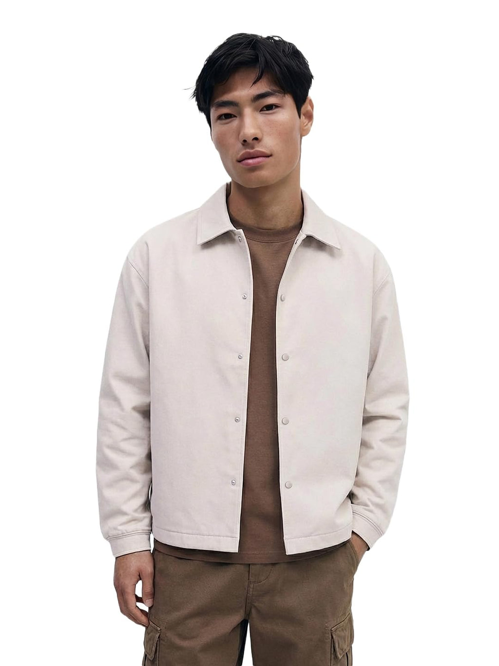 The Indian Garage Co Mens Regular Fit Long Sleeves Cutaway Collar Solid Sweater