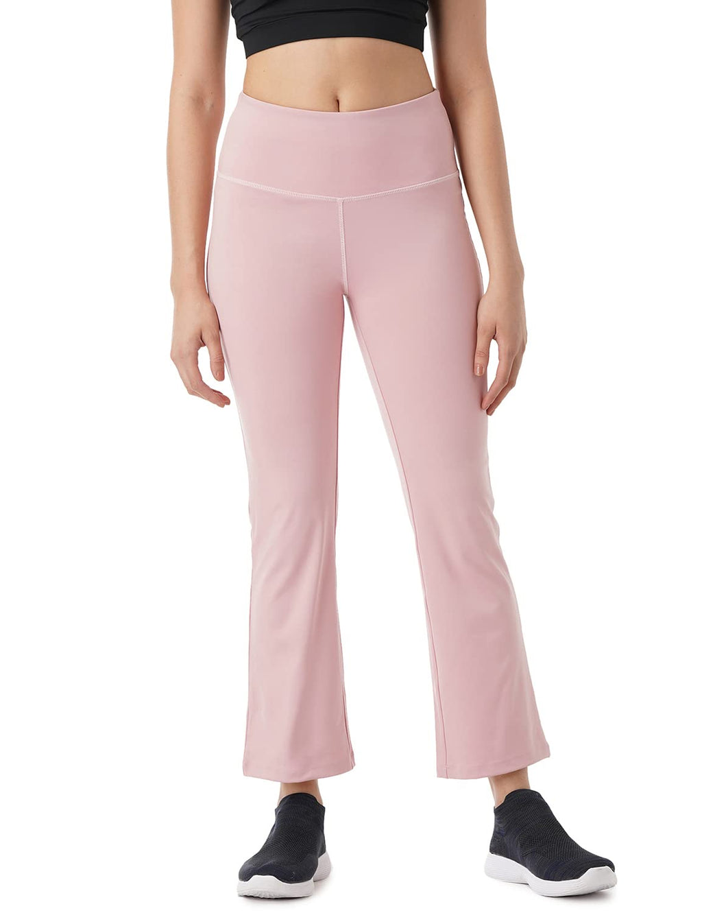 PUMPD Womens Stretchable All-Purpose Flare Pants -Lightweight, Anti-Odor, Squat Proof, Dry Tech, Ultra Soft Seams