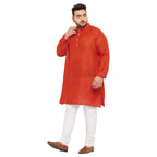 Bigbanana Plus Size Men'S Regular Fit Kurta