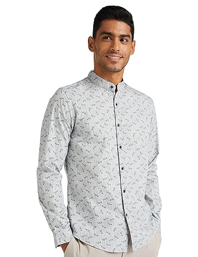 Diverse MenS Printed Regular Casual Shirt (Dcmcf11Rc10L03-294B_Grey M)