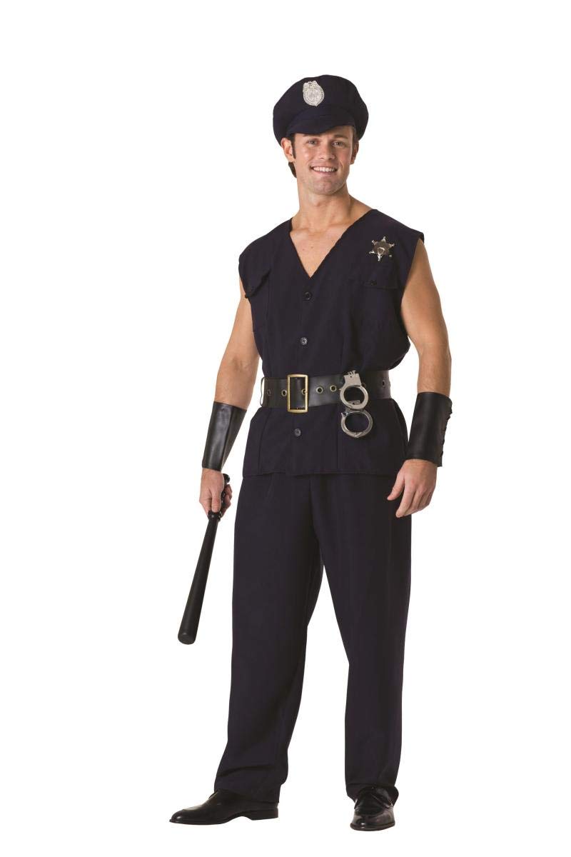 Men's Police outfit: Blue Smal