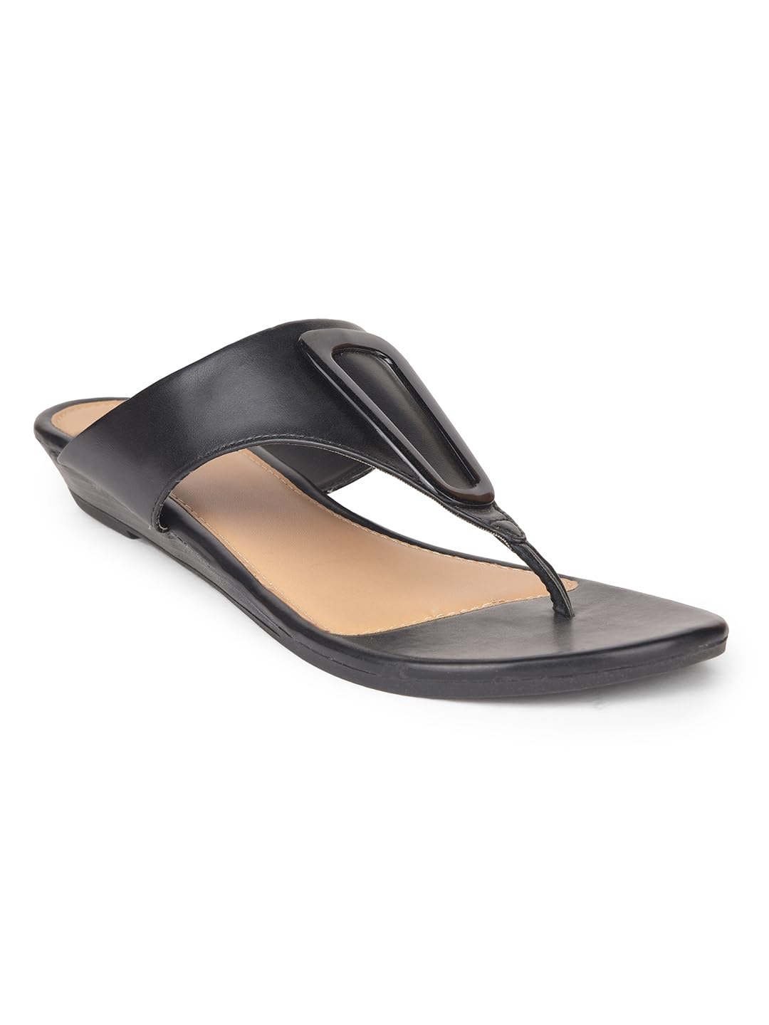 Bata Womens New Debra Thong Flats, Black, (5716345), UK 4 4