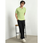 Nobero MenS Self Design Regular Fit Polo Shirt (1M-Twpo-R0017_Taraggon