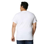 Bewakoof Mens Solid 100% Cotton Plus Size T-Shirt - Regular Fit, Round Neck, Half Sleeves