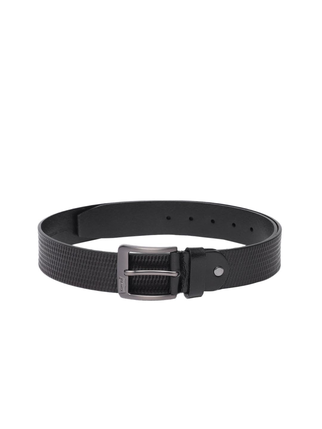 LeviS MenS Black Textured Belt_40 40