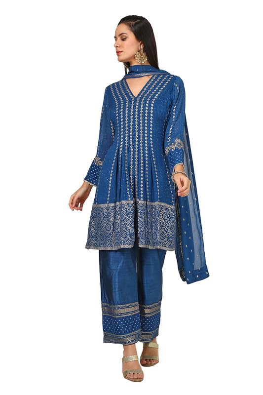 Soch Women Georgette Suit Set with Sequins