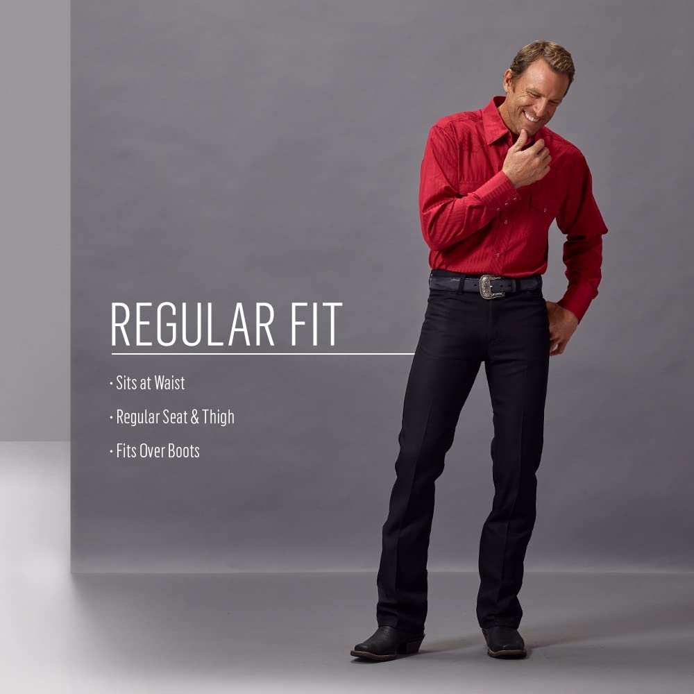 Wrangler mens Wrancher Dress jeans, Navy, 36W x 30L US