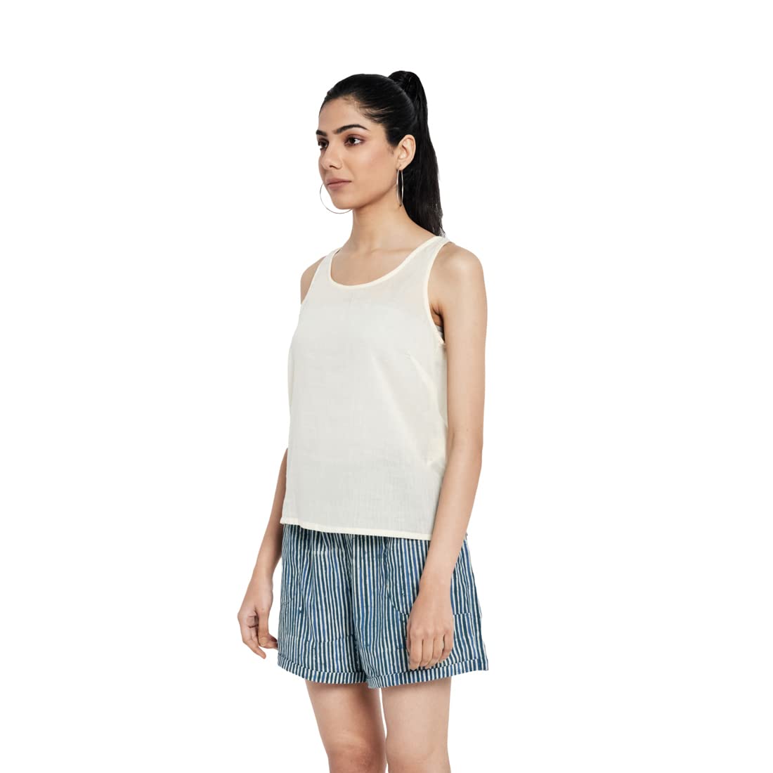 Fabindia Women Dobby Weave Tunic Cotton_Xs