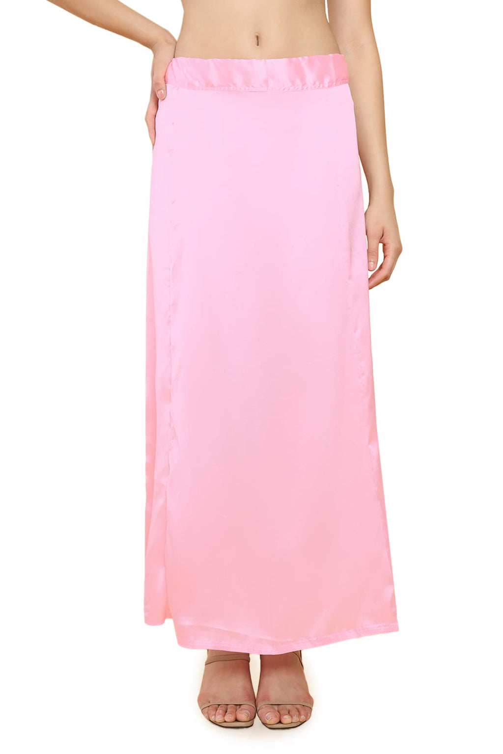 Soch Women Pink Satin Solid Petticoat