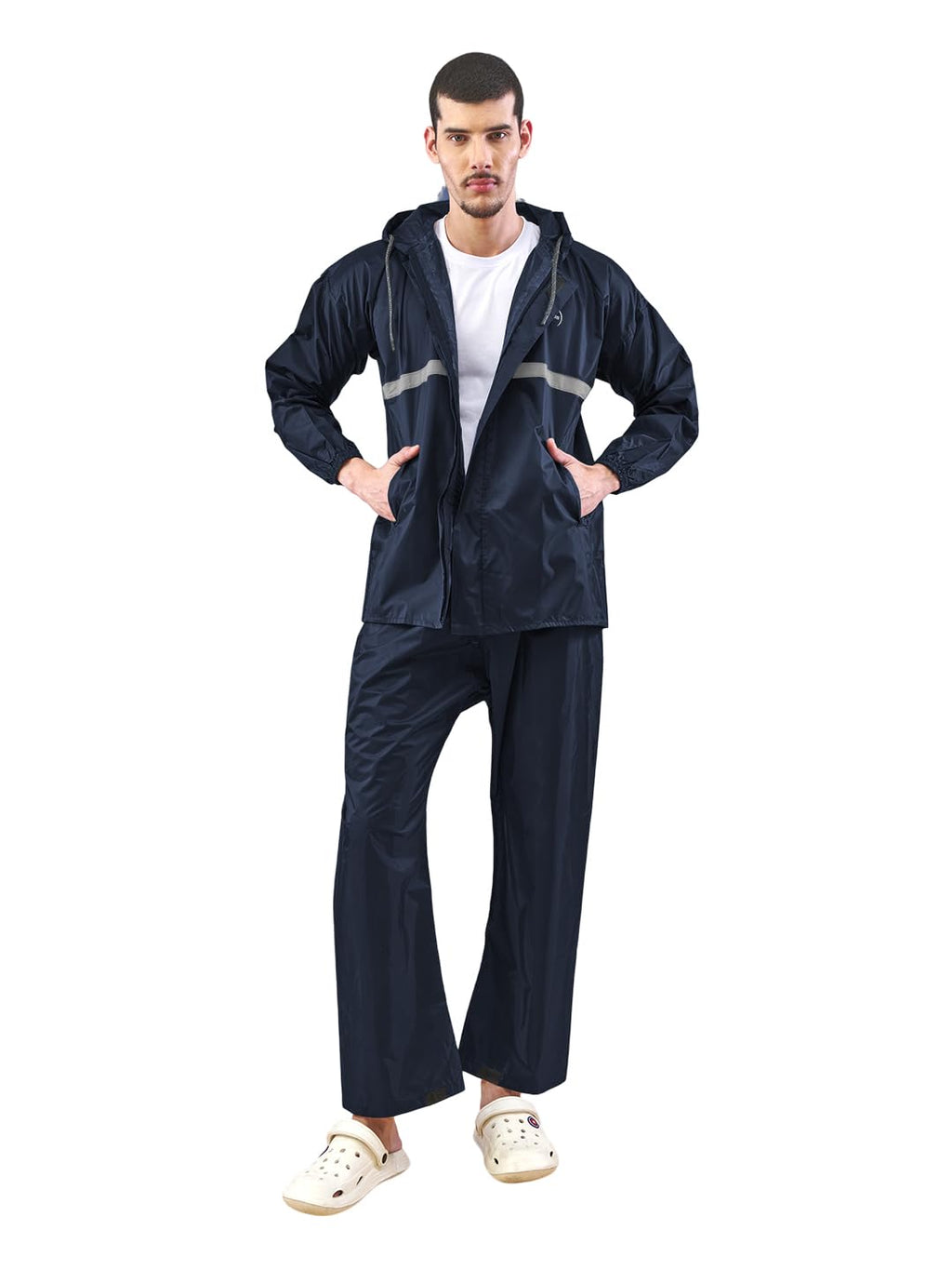 Lux Venus Reflecting Design Tapping Rain Suit For Men