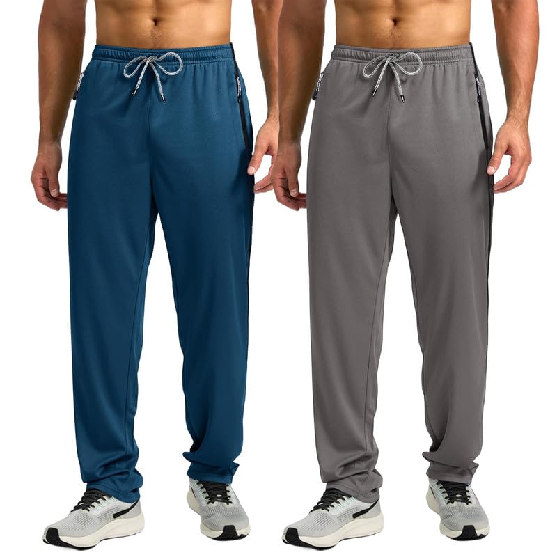 Pinkmint Mens Combo Track Pant l Spendex Pocket Regular Track Pant l Stylish Sports & Gym Wear (Pack of 2)