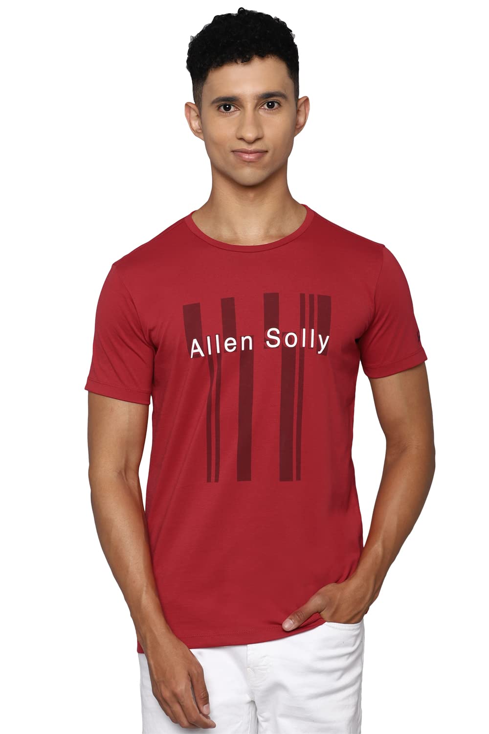 Allen Solly Men Regular Fit Casual Crew Neck T-Shirt