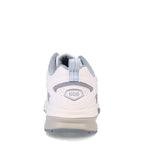 New Balance Women's 608 V5 Casual Comfort Cross Trainer, White/Light Blue, 7