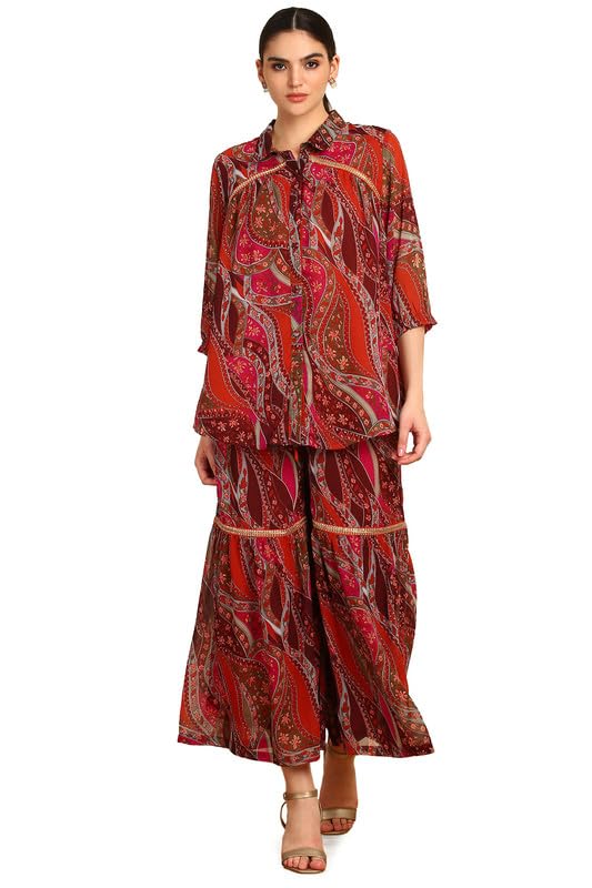 Soch Women Georgette Sequins Ethnic Wear