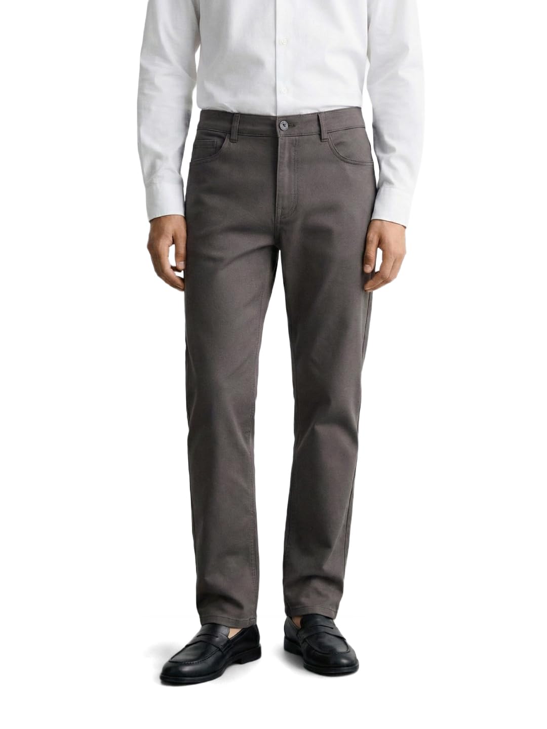 The Indian Garage Co Mens Mid-Rise Stretchable Regular Fit Chinos