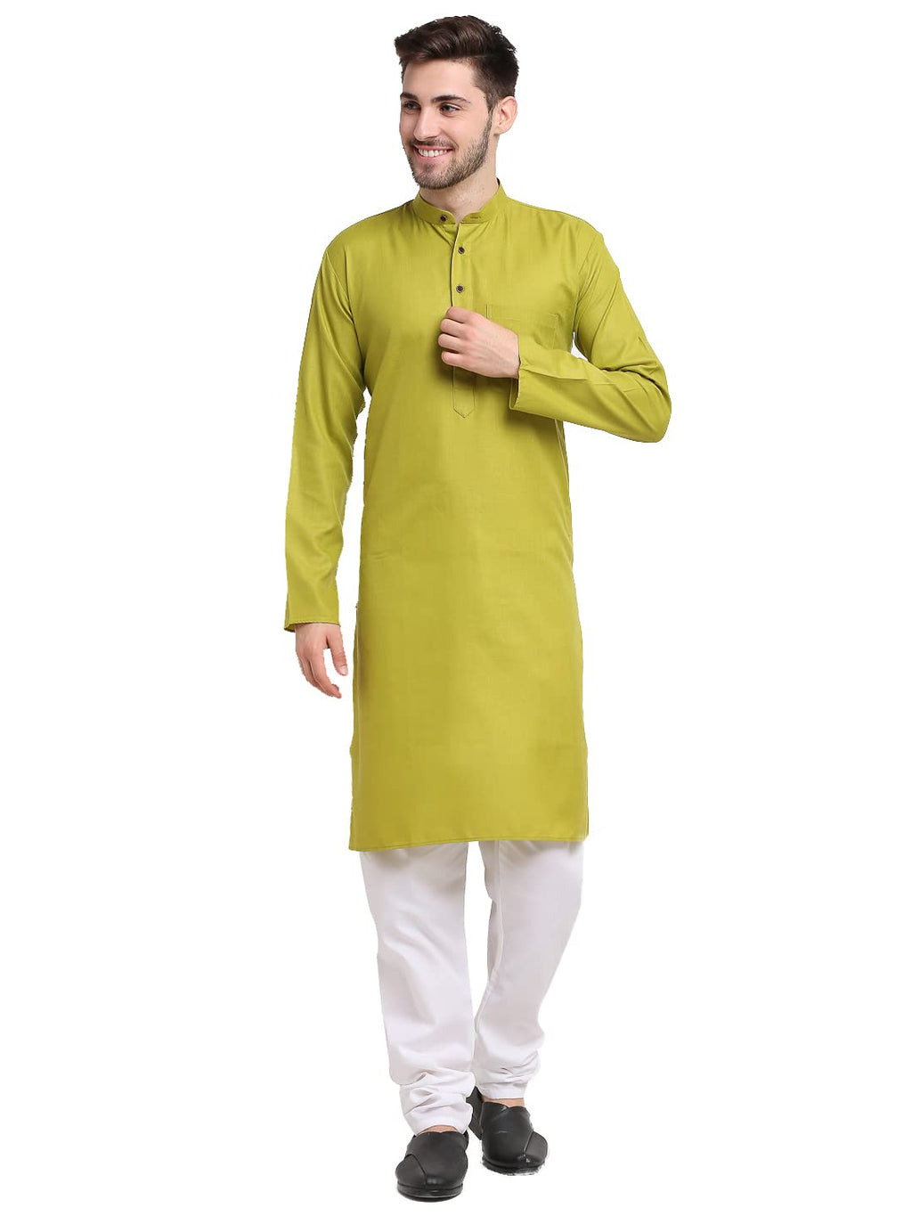 Jompers Mens Solid Kurta Pyjama Set