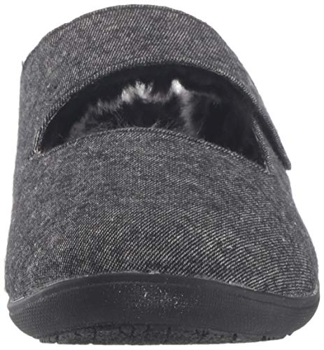 Revitalign RV4200409 Womens Oceanside Comfort Slipper  Black - Size 9