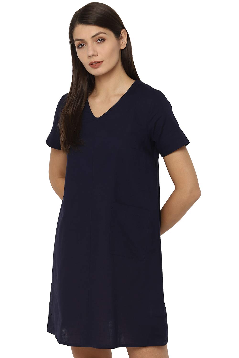 Allen Solly Women Solid Cotton Jumpsuit