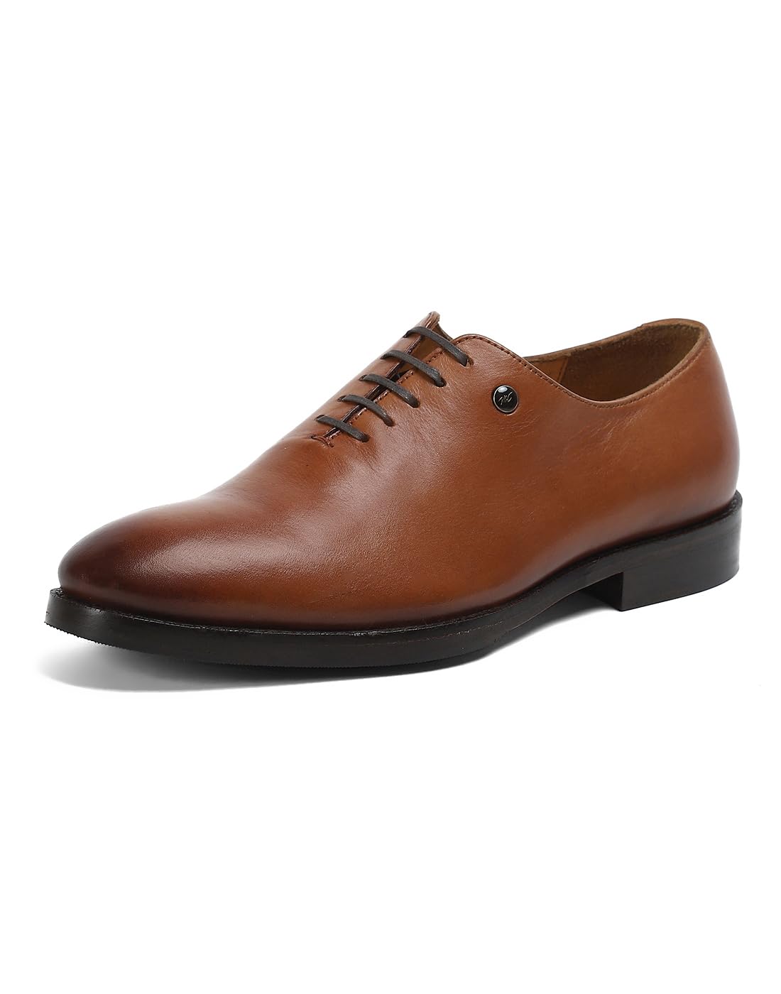 Monte Carlo Mens Tan Solid Lace Up Genuine Leather Formal Oxford Shoes (201827FW18) 8