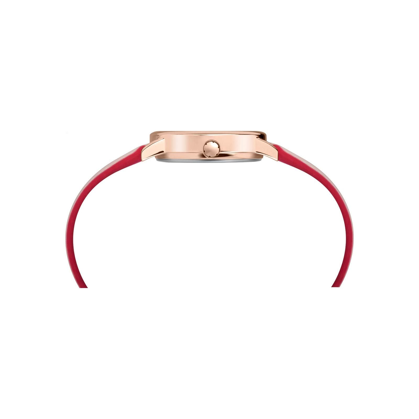 Timex Women's Easy Reader 30mm Watch - Rose Gold-Tone Case Cream Dial with Bright Pink Leather Strap