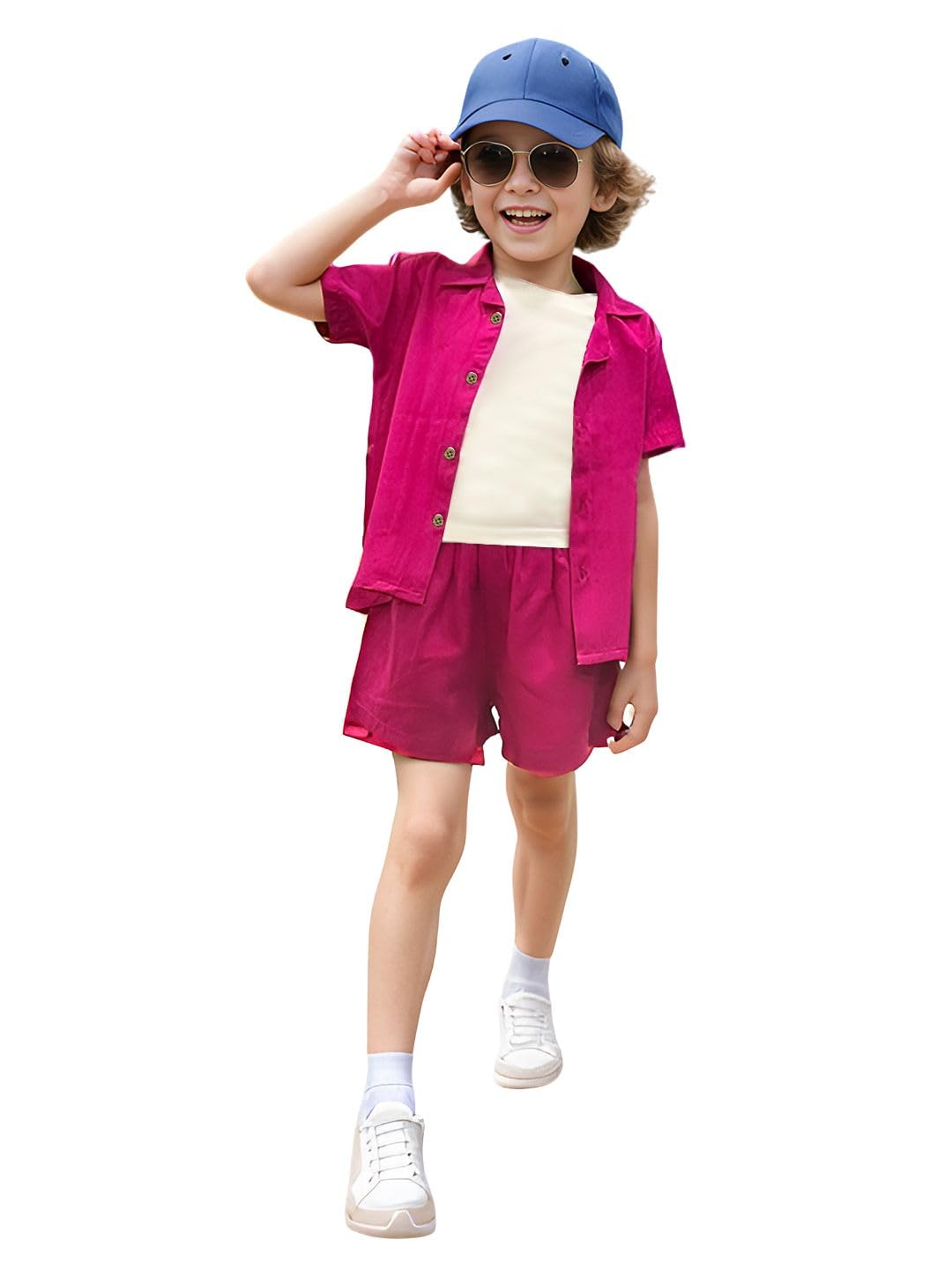 A.T.U.N. (ALL THINGS UBER NICE) Boys Solid Two Piece Set | Co-Ord Set for Boys