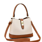 ADISA Womens Girls Bucket Cross Body Bag with Sling (SL5139-Off White)