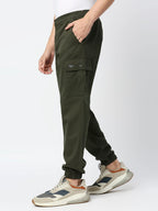 Thomas Scott Mens Solid Slim Fit Trouser Green
