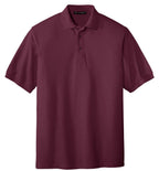 Port Authority Men's Tall Silk Touch Polo 2XLT Burgundy