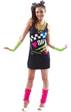 I Love the 80's Costume Dress X-Large