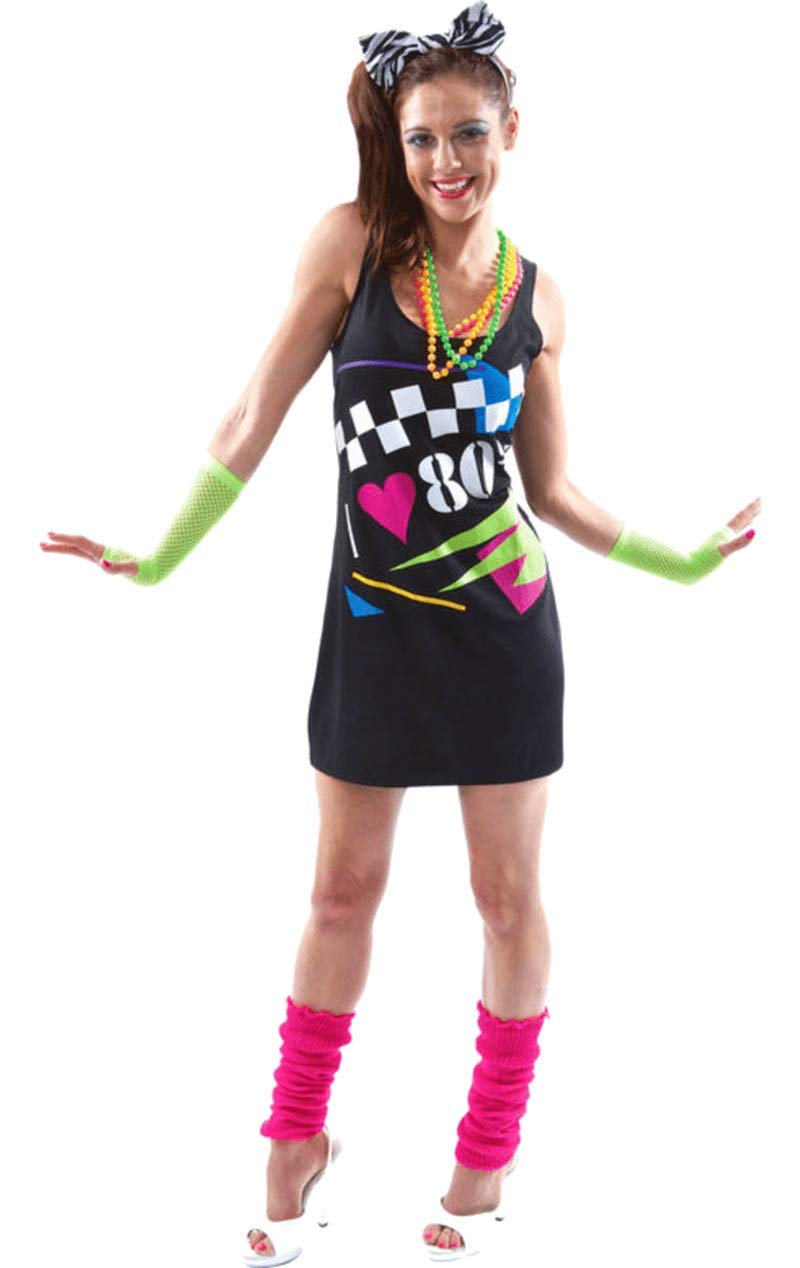 I Love the 80's Costume Dress X-Large