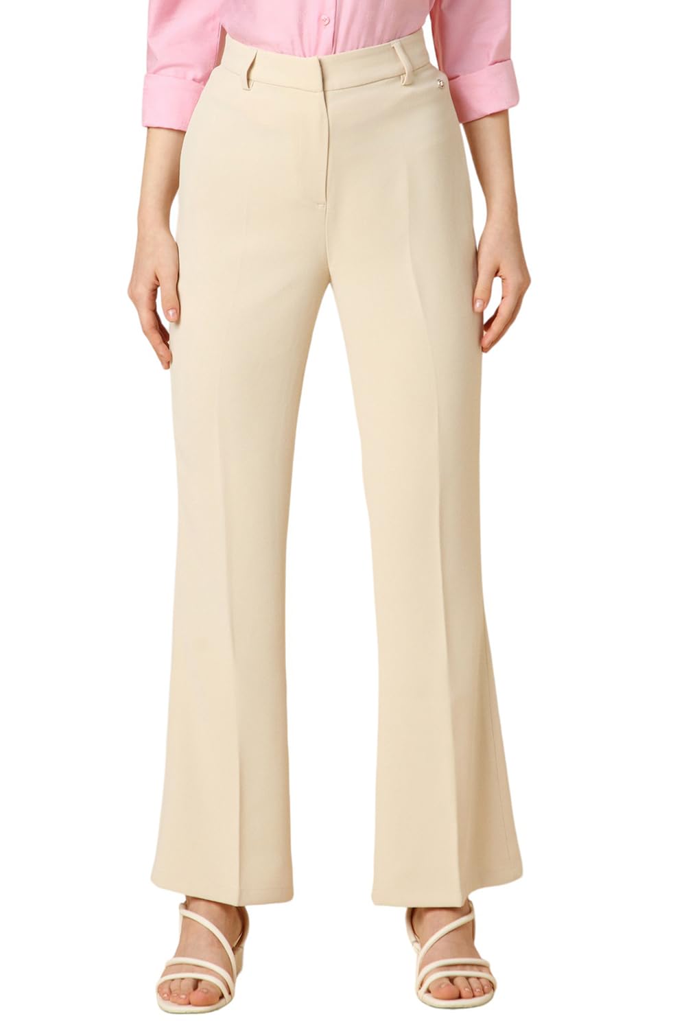 Allen Solly Women Regular Fit Solid Formal Pants