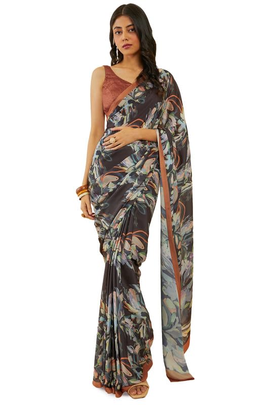 Soch Women Floral Print Saree