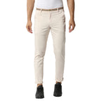 Thomas Scott Mens Solid Slim Fit Trouser Fawn