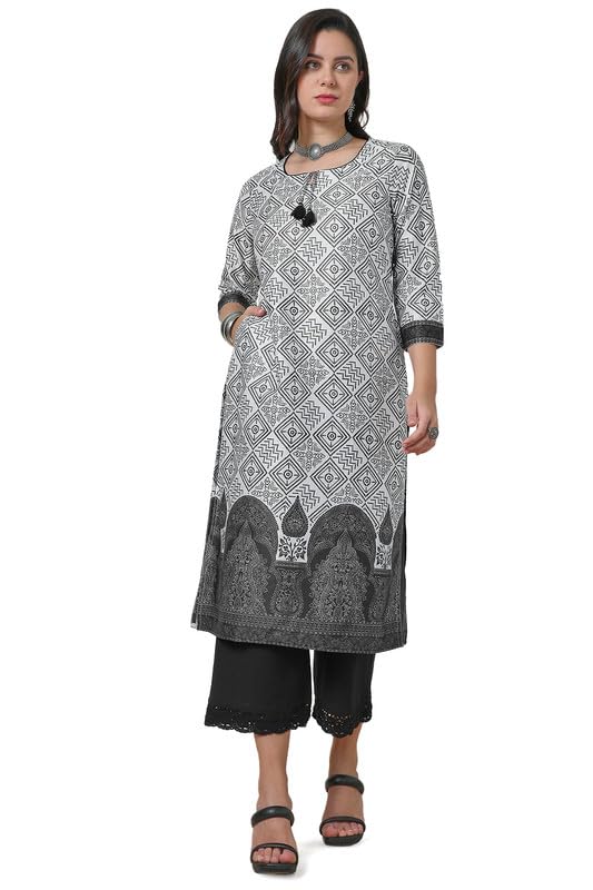 Soch Women Printed Straight Kurta with Pocket