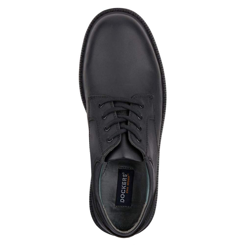 Dockers Mens Shelter Leather Rugged Casual Oxford Shoe - Wide Widths Available, Black, 11 W