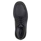 Dockers Mens Shelter Leather Rugged Casual Oxford Shoe - Wide Widths Available, Black, 11 W