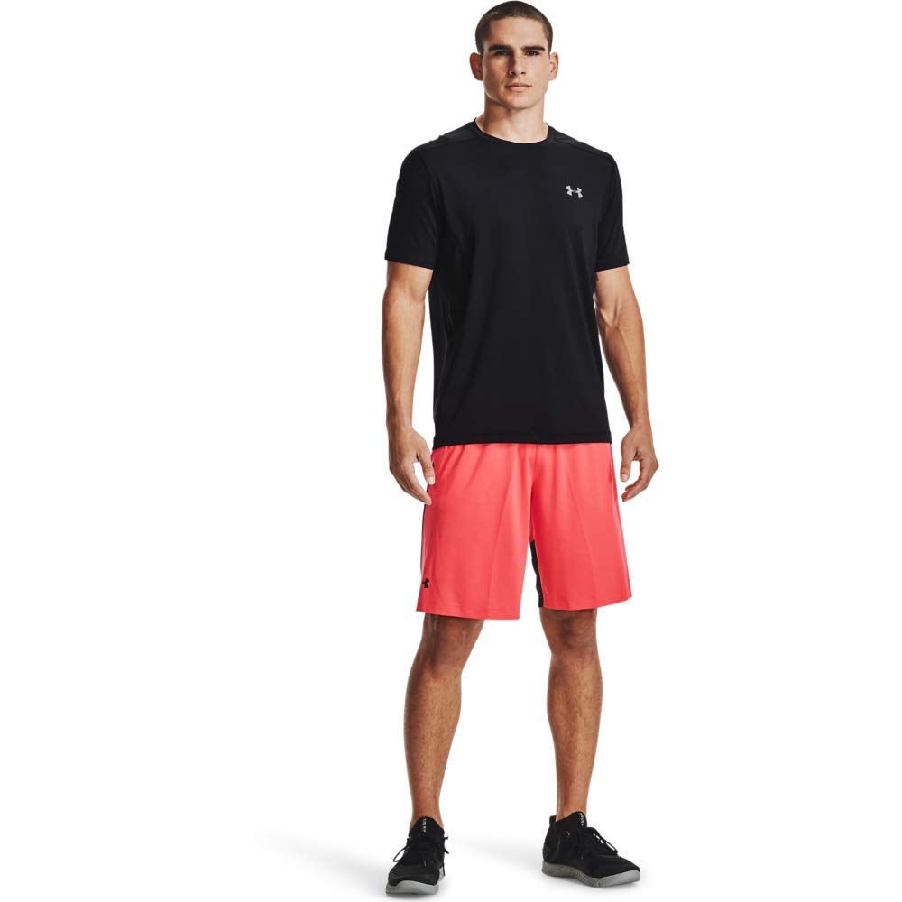Under Armour Men's Raid 2.0 Gym Shorts , Venom Red (690)/Black , Small
